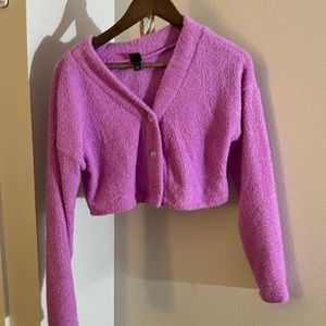 Pink Fluffy Cardigan